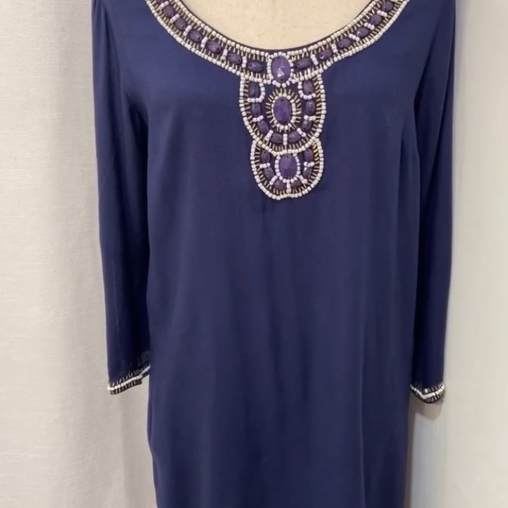 Lilly Pulitzer Sarah Beaded Tunic Dress | Sz M - Picture 6 of 14